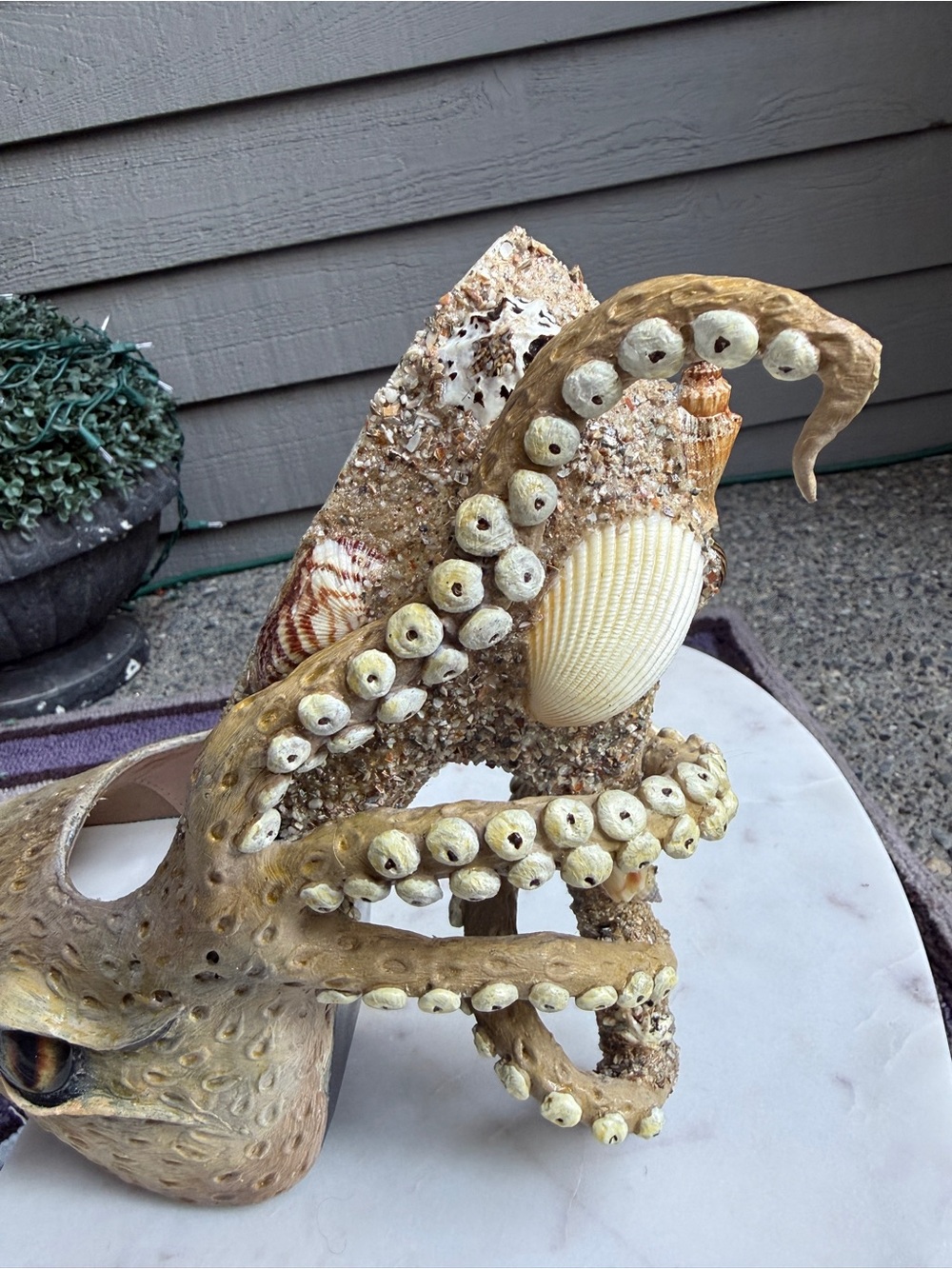 Octopus Tentacle Platform Heels in Sand - Picture 8 of 12